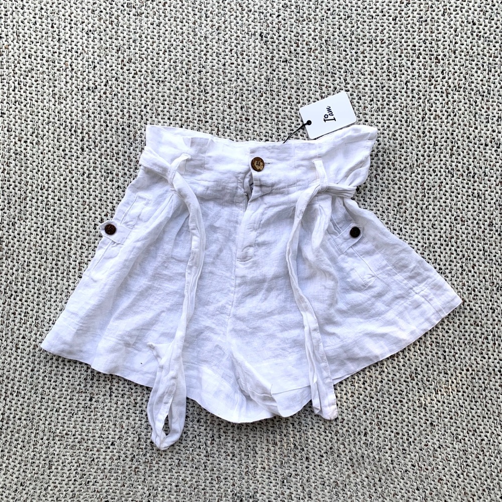 NWT High Waisted White Shorts